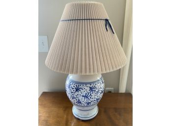 Ceramic Blue And White Lamp