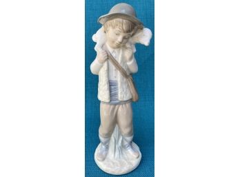 Porcelain By Zaphir Shebard Boy Carrying Nativity Lamp