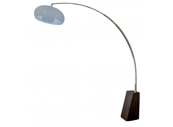Vintage Mid Century Modern  Arch Lamp With Chrome Arm