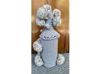 Cute Hand Crochet Poodle- Bottle Cover, Doorstop?