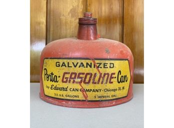 Porta-Gas-Can Vintage Galvanized Gas Can