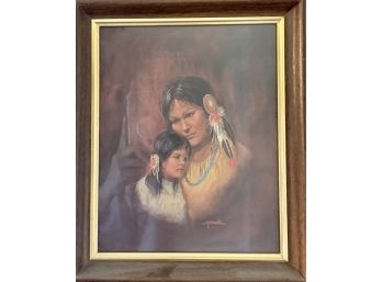Native American Mother And Child Picture