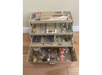 Plano Tackle Box Full Of Lures And Fishing Accessories