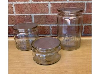 MCM Silex Glass Canister Set With Lids