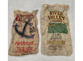 Vintage Burlap Potato Bags