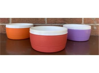 MCM Sun Frost Therm-o-ware Plastic Bowls