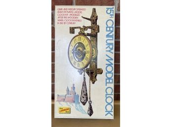15th Century Model Clock Kit In Box By Lindburg Products
