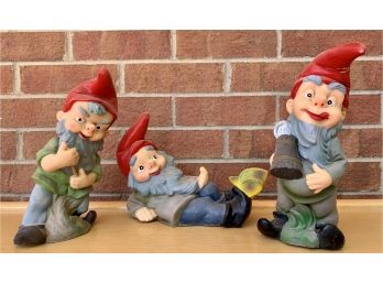3 Pc. Vintage Garden Gnomes