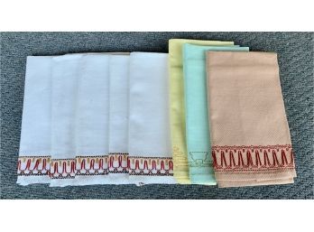 Vintage Hand Embroidered Tea Towels