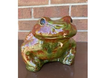 Glazed Ceramic Frog