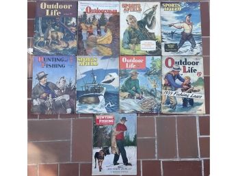 8 Vintage Sporting Magazines 1930-40's
