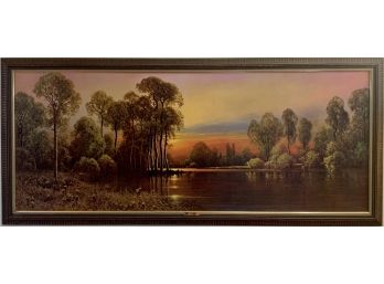 Vintage Print Sunset Glow By A.D.Greer