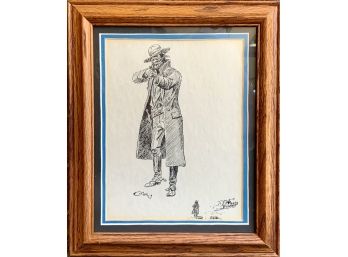 Framed C.M.russel Reproduction Sketches- 'the Stage Robber'