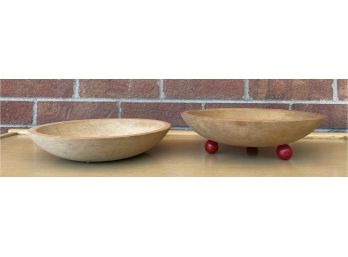 Pair Of Vintage Wood Bowls By Munising