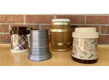 4 Pc. Vintage Insulated Mug Lot