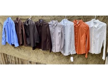 Large Collection Of Women's Business Attire Button Up Shirts Including Calvin Klein And Tahari