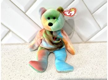 Beanie Baby Peace Tie Dye Bear