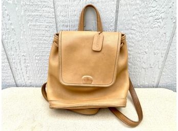 Genuine Coach Leather Small Backpack Bag