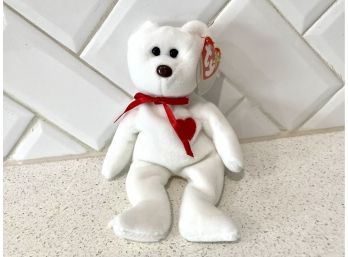 Valentino White Beanie Baby Bear