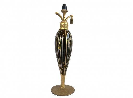 Rare De Vilbiss Antique Art Deco Gold And Black  Atomizer