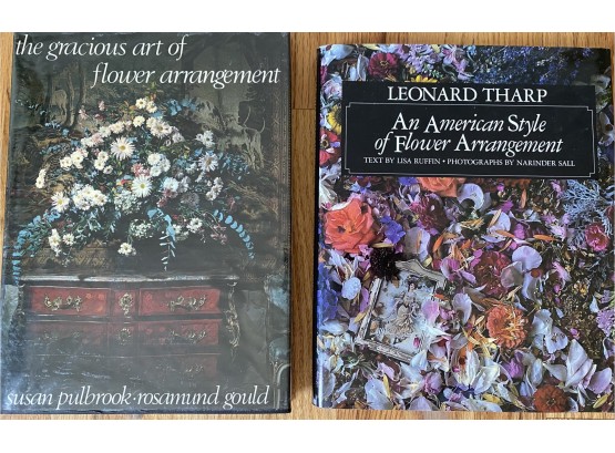 Two Vintage Books On Flower Arranging Including An American Style Of Flower Arrangement By Tharp