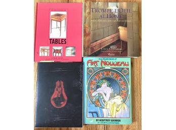 Great Collection Of Art & Design Books Including Art Nouveau & Encyclopedia Of Tables