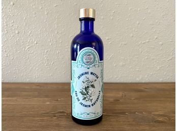 Brand New Never Used Jasmine Water In Beautiful Blue Glass Bottle