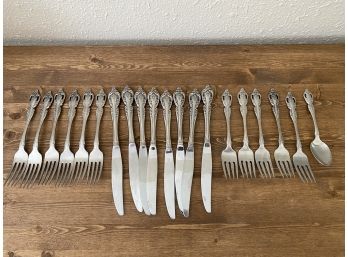 Grouping Of Miscellaneous Flatware And Grapefruit Spoon