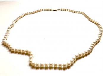 Strand Of White Cultured Pearls