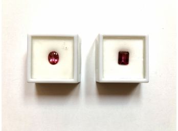 Hot Pink Topaz And Red Topaz Gemstone Cobachons