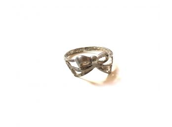 Darling Bow Sterling Silver Ring
