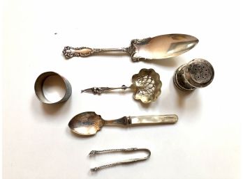 Miscellaneous Silver Plated And Sterling Silver Vintage Pieces