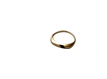 Awesome Tiny 14k Gold Ring With Black Stone Inlay