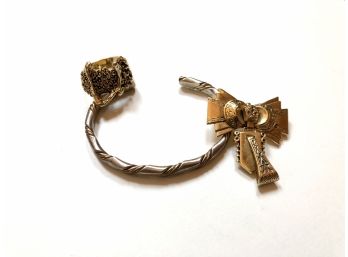 Three Brass Pieces Of Jewelry