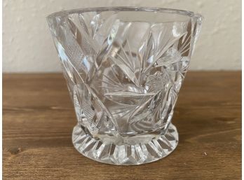 Etched Crystal Small Dish