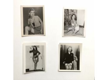 4 1940s-1960s Ladies Posing Photographs