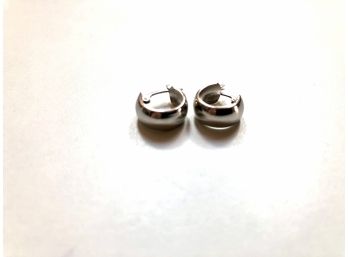 Tiny Set Of Sterling Silver Hoops