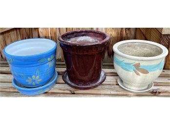 Three Planter Pots