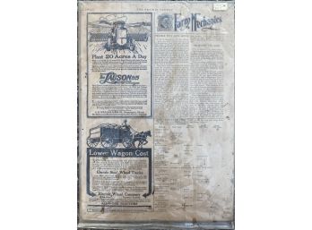 Historical Newspaper Page 1919 The Prairie Farmer 'Farm Mechanics'