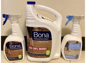 Three Bona Floor Cleaning Products