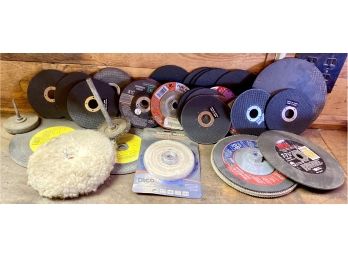 Assorted Lot Of Grinding Wheels And Buffers
