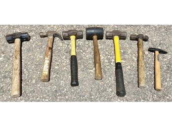 7 Hammers Including Stanley Magnetized
