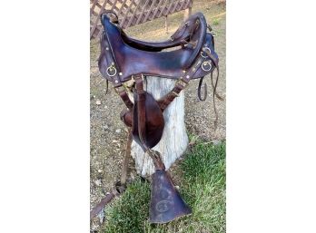 Vintage USA Cavalry Saddle By Custom Made Saddlery Lexington Kentucy