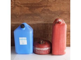Lot Of 3 Gas Cans