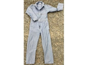 Vintage Key Imperial Workwear Overall Jumpsuit 100 Percent Cotton Made In The USA (38 Regular)