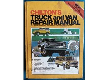 Chilton's Truck And Van Repair Manual 1973-1980