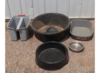 Lot Of 5 Assorted Buckets