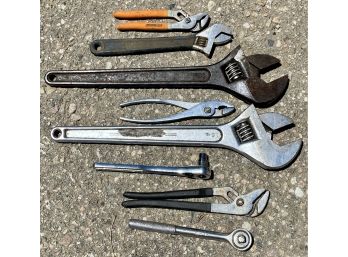 Collection Of Wrenches And Pliers