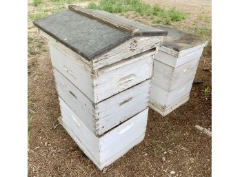 Two Vintage Bee Keeping Boxes