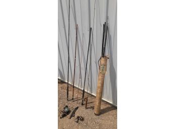 Lot Of 2 Fishing Poles And Accesories
